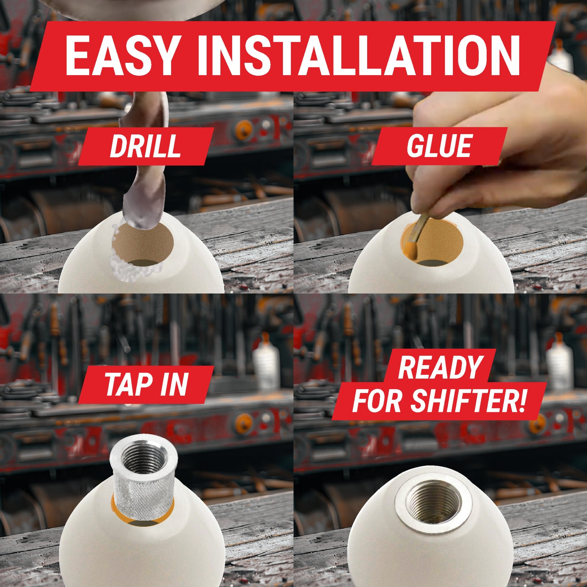 DIY M16 x 1.5 Shift Knob Maker Insert -Make Anything Into a Dream Custom Shifter