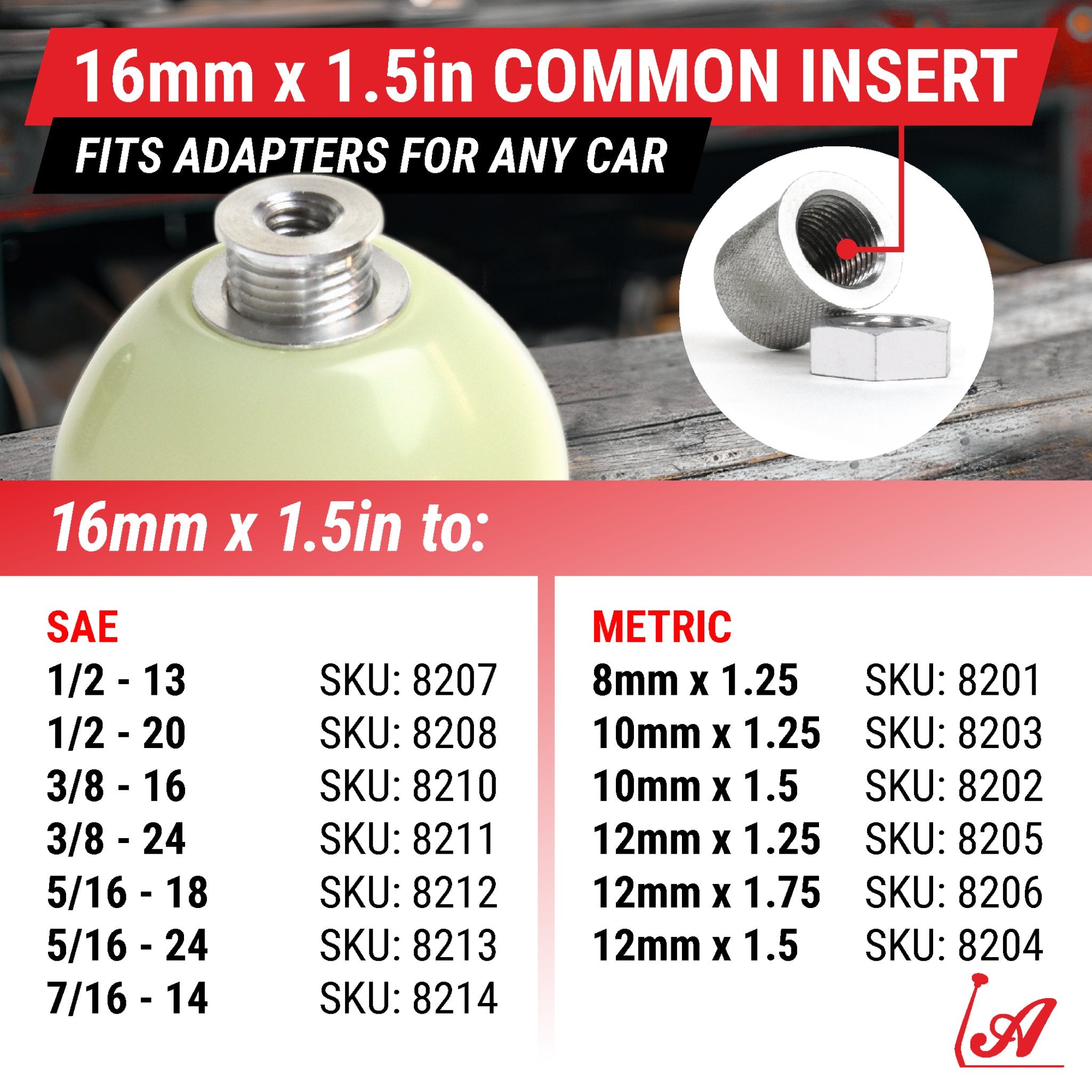 DIY M16 x 1.5 Shift Knob Maker Insert -Make Anything Into a Dream Custom Shifter