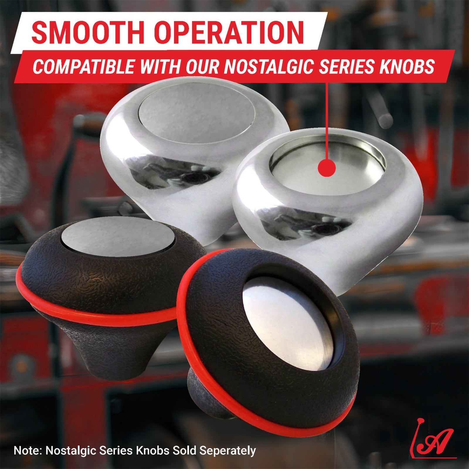 Custom Polished Metal Medallion Insert for Automatic Nostalgic Series Shift Knob