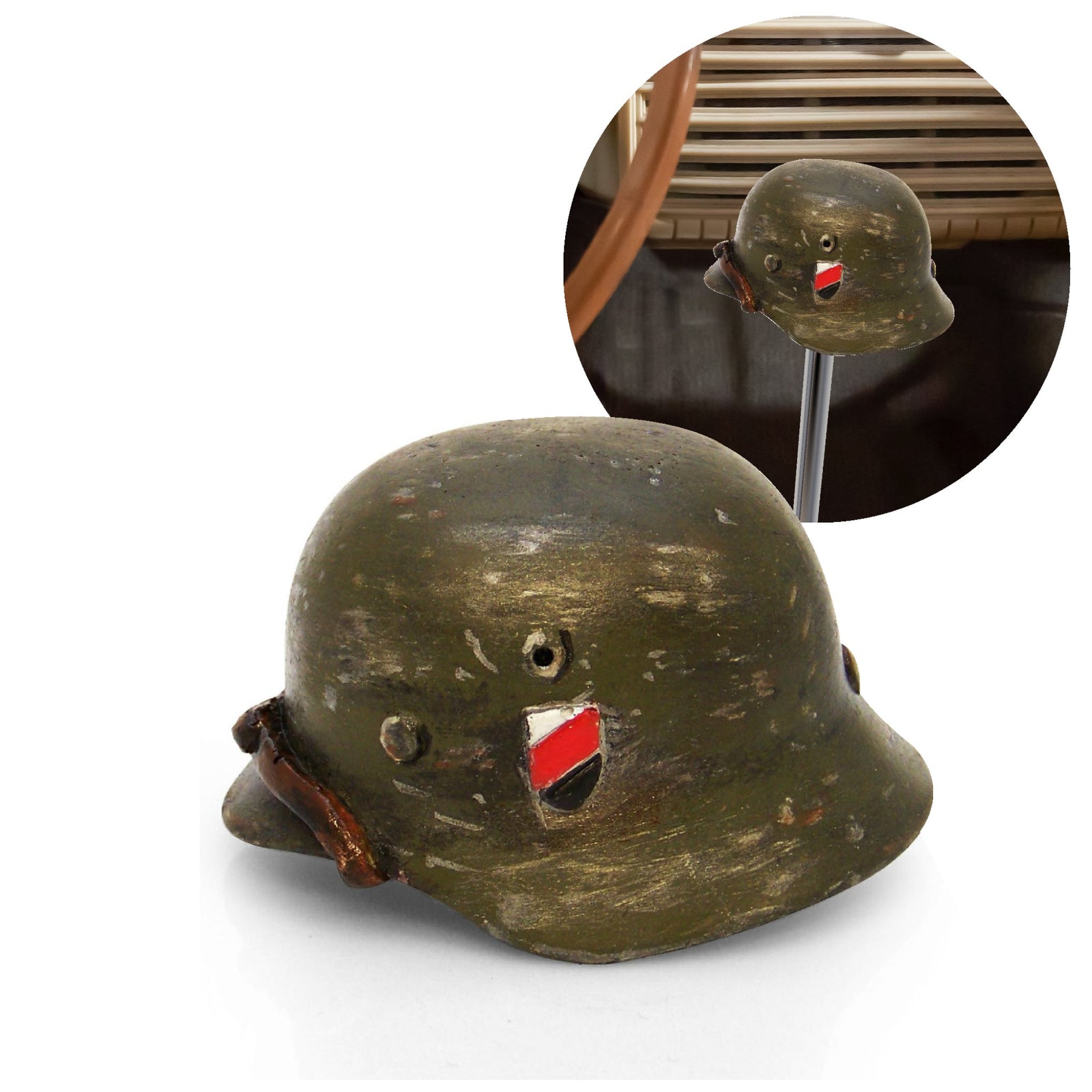 German WII Helmet Custom Shift Knob Handcrafted Limited Edition - Hot Rod