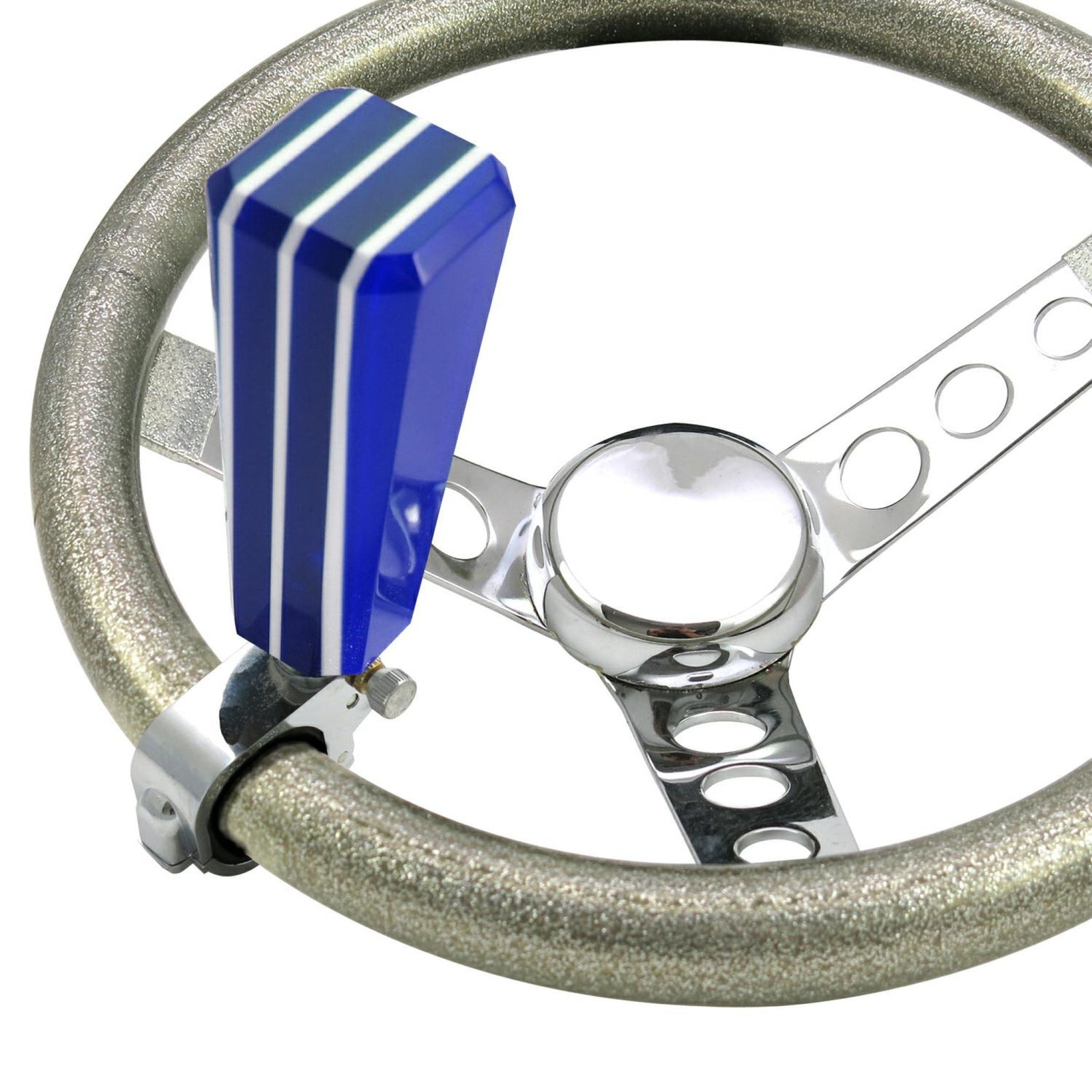 Blue Stripe Stix Custom 2 Position Suicide Brody Necker Knob for Steering Wheel