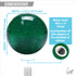 Green Spider Web Old Skool Round Metal Flake 2 Position Suicide Brody Knob