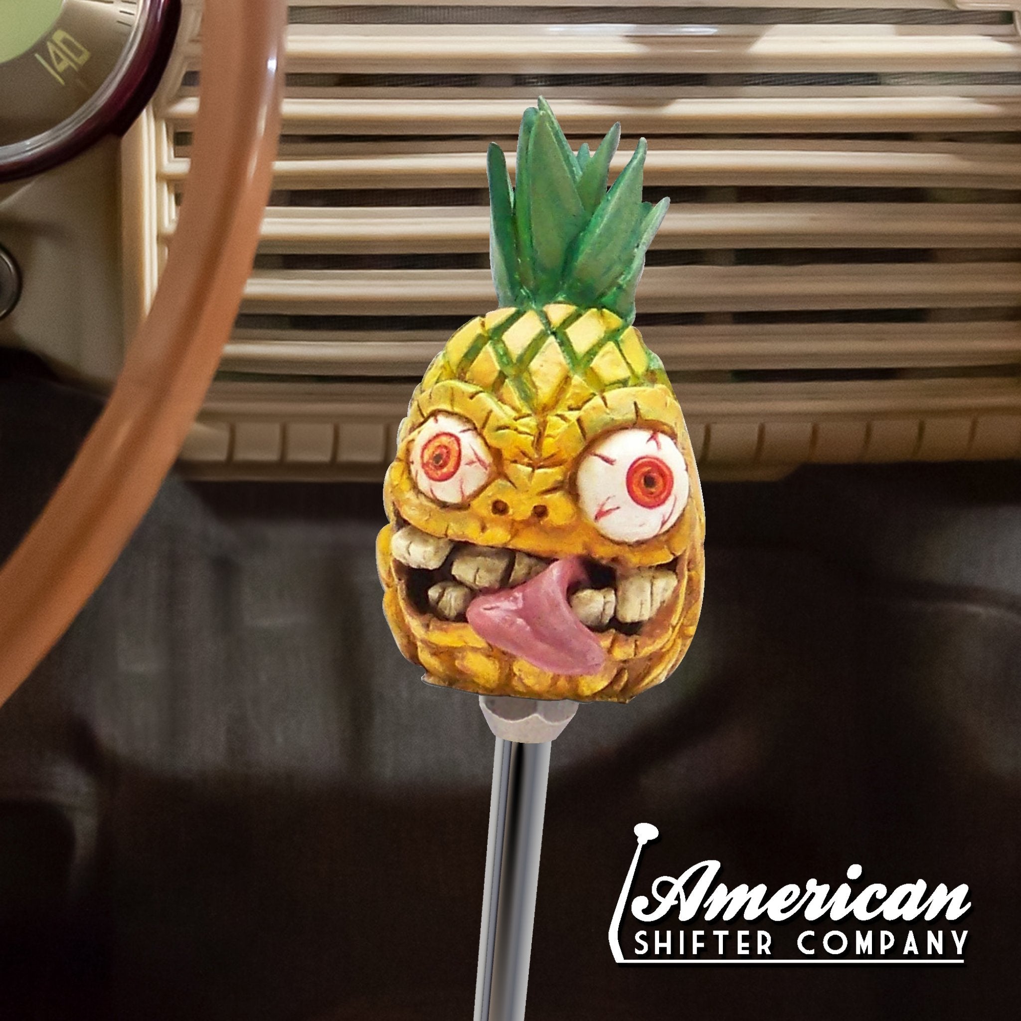 Tiki Pineapple Custom Shift Knob Handcrafted Limited Edition Universal Hot Rod