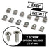 Single Stainless Steel Brake / Fuel Line Clamps - Pack of 12 with Hardware