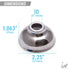 American Shifter Nostalgic Chrome Shift Boot Cap For a Clean and Tidy Interior