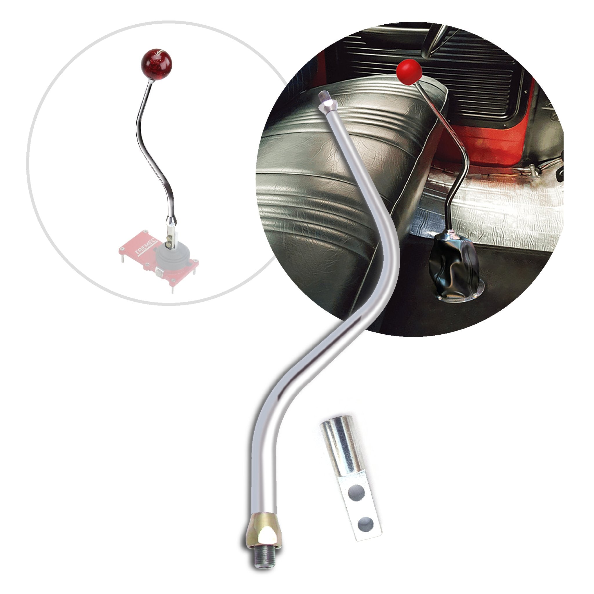 1901-1907 Oldsmobile Model B Shifter Lever Arm with Manual TKO Tremec Adapter - Fits 5 & 6 Speed Transmission , Model B