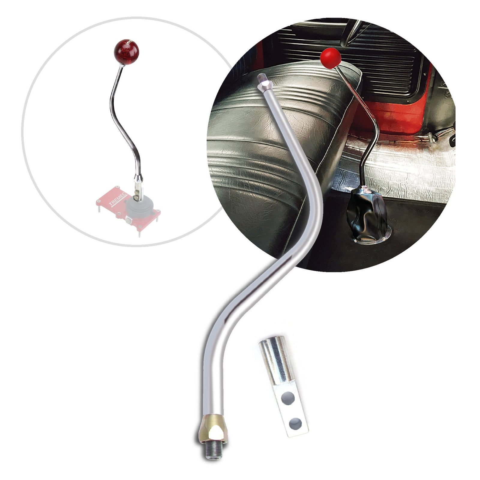 1901-1907 Oldsmobile Model B Shifter Lever Arm with Manual TKO Tremec Adapter - Fits 5 & 6 Speed Transmission , Model B