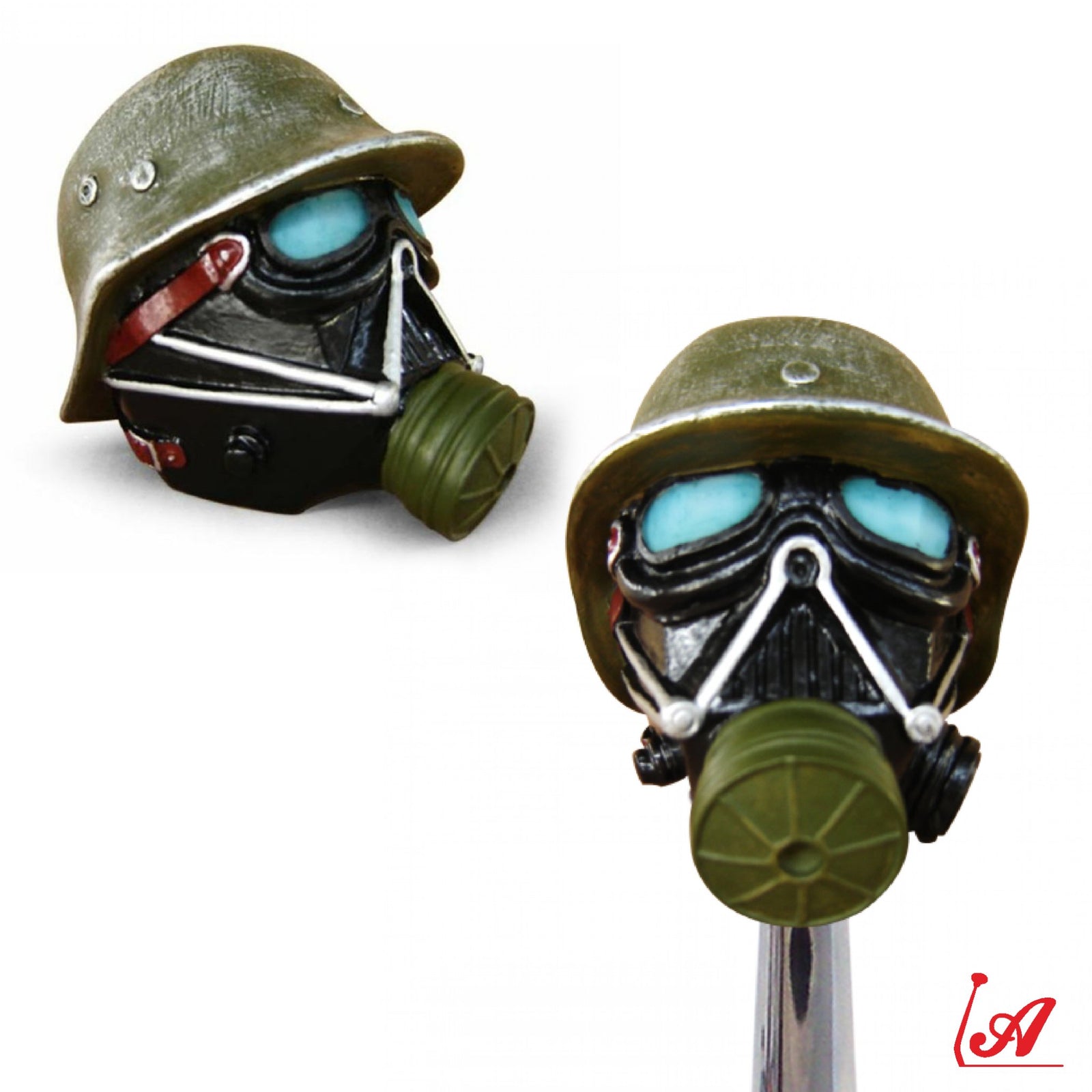 Noz Skull Custom Shift Knob Handcrafted Limited Edition German Gas Mask Hot Rod