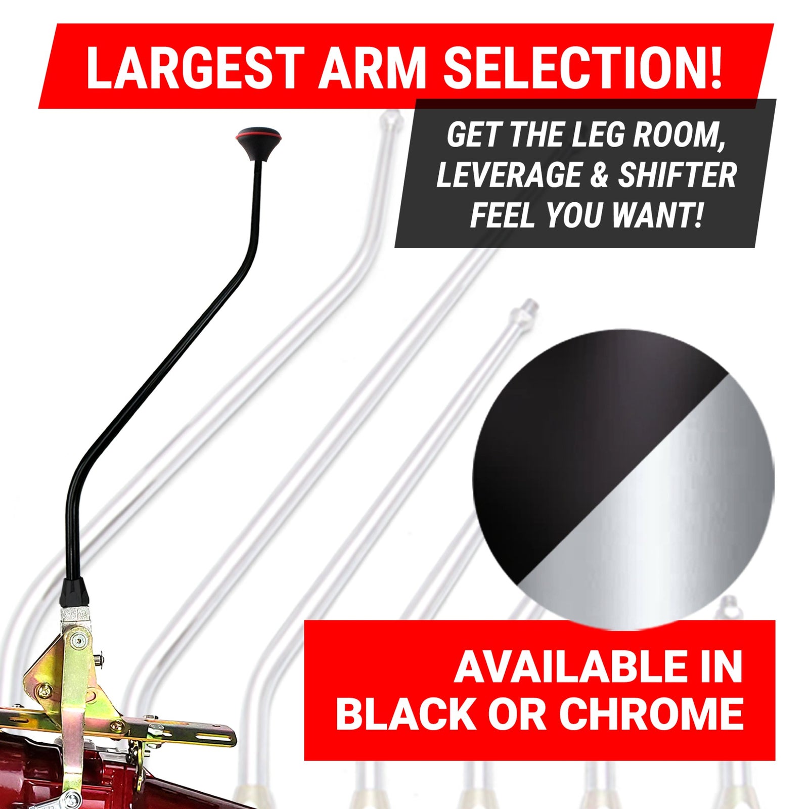 1960-1966 Chevrolet Suburban Dual Action Push Button Transmission Shifter Kit for GM Powerglide , Suburban