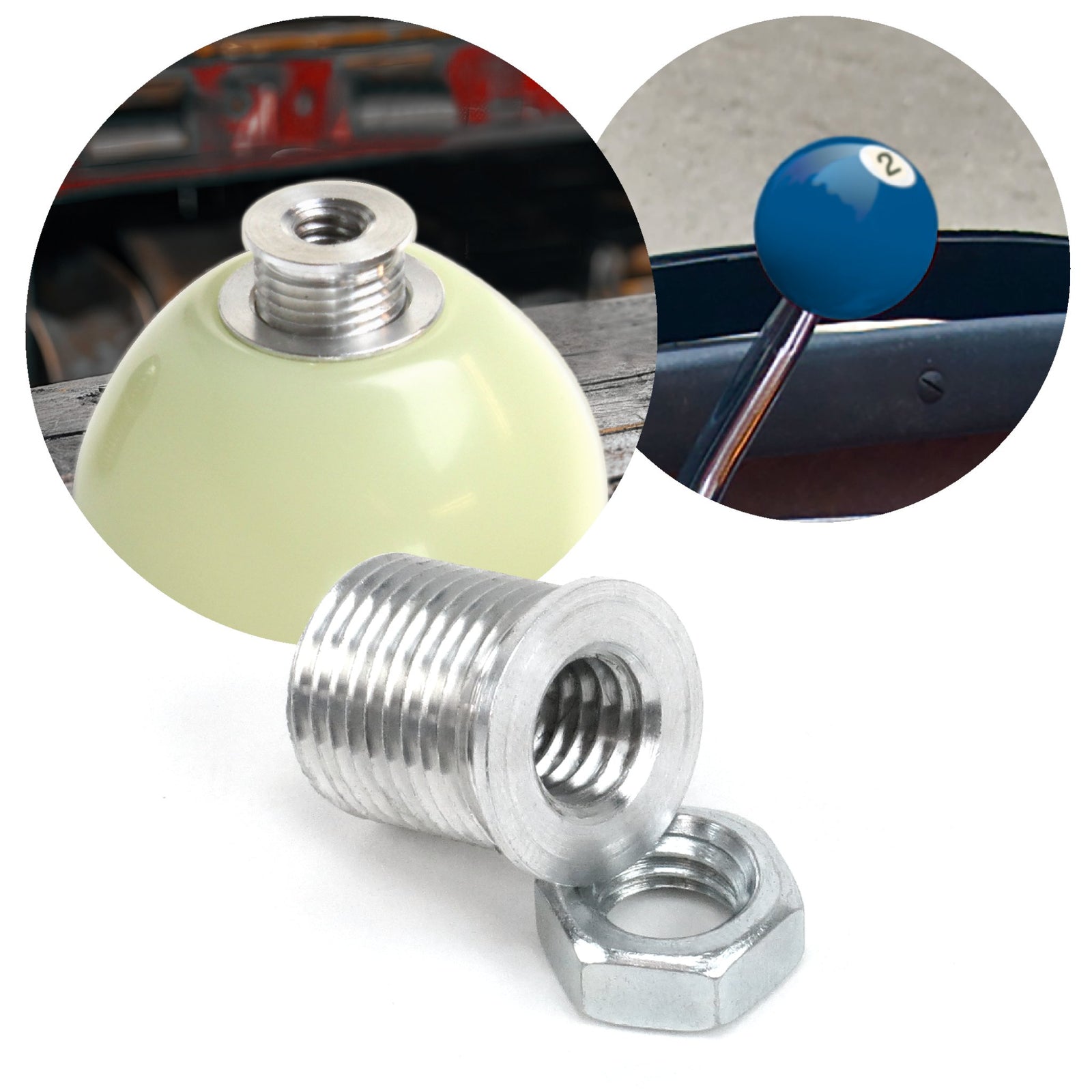 2007-2018 Lada Priora 3/8-16 to 16mm x 1.5 Custom Shift Knob Adapter Factory Fit Precise Shifting
