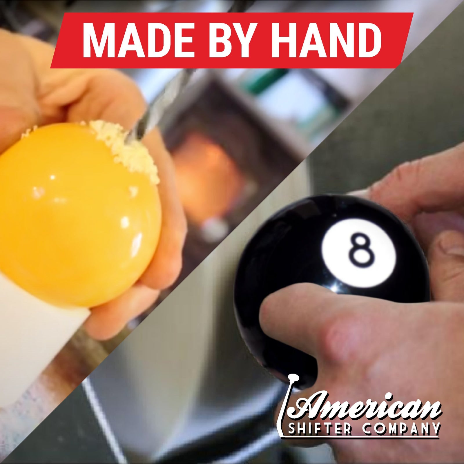 Custom Printed Solid Billiard Pool Cue Ball Shift Knob with Steel M16 x 1.5 Insert