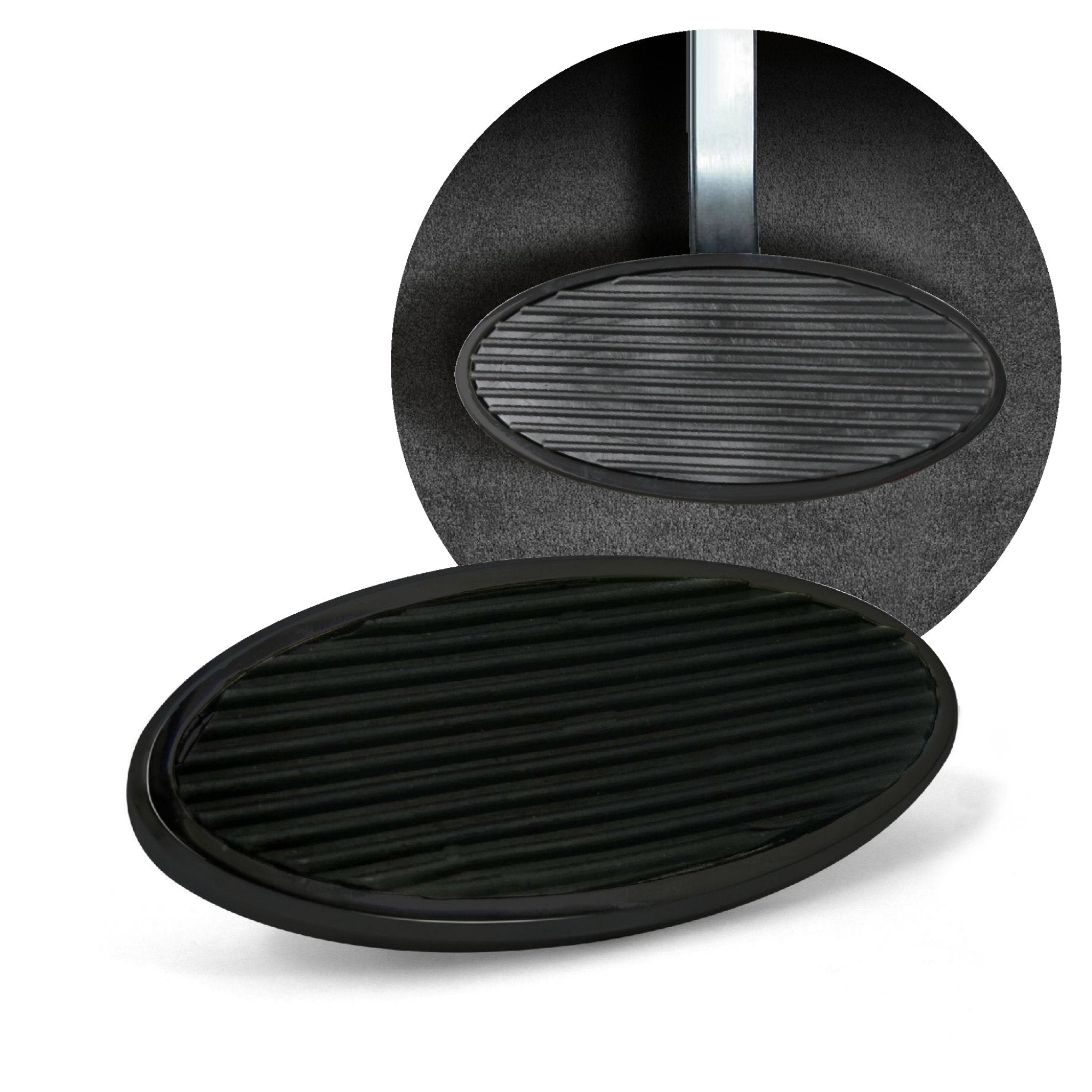 Small Oval Clutch/Brake Pedal Crome Plated CNC Machined Billet Aluminum Hot Rod