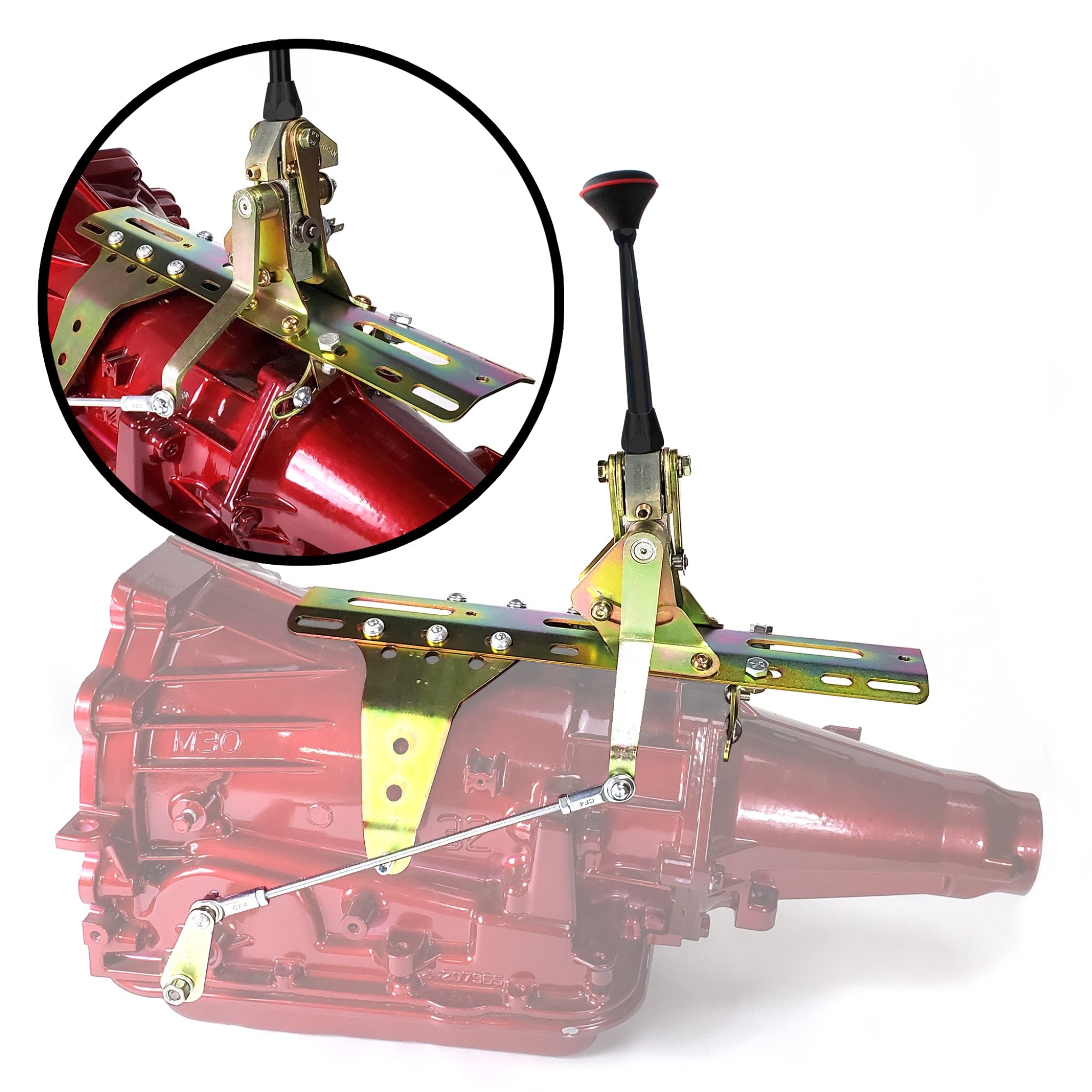 Dual Action Push Button Transmission Shifter Kit for GM 4L80E