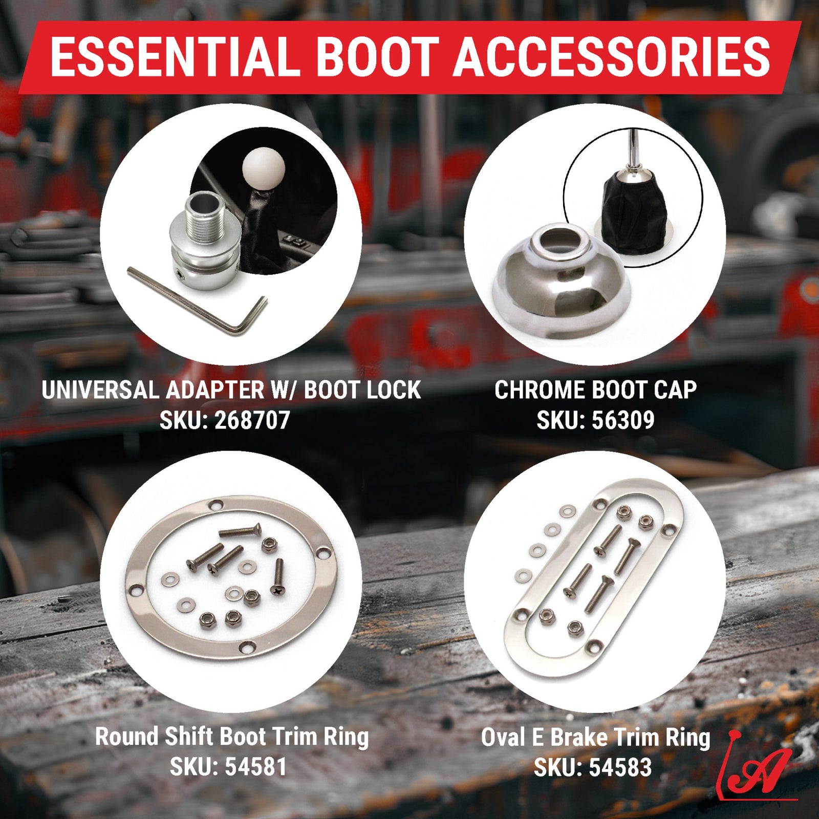 Vertical Shifter or Emergency Brake Boot - Heavy-Duty Naugahyde - Hot Rod