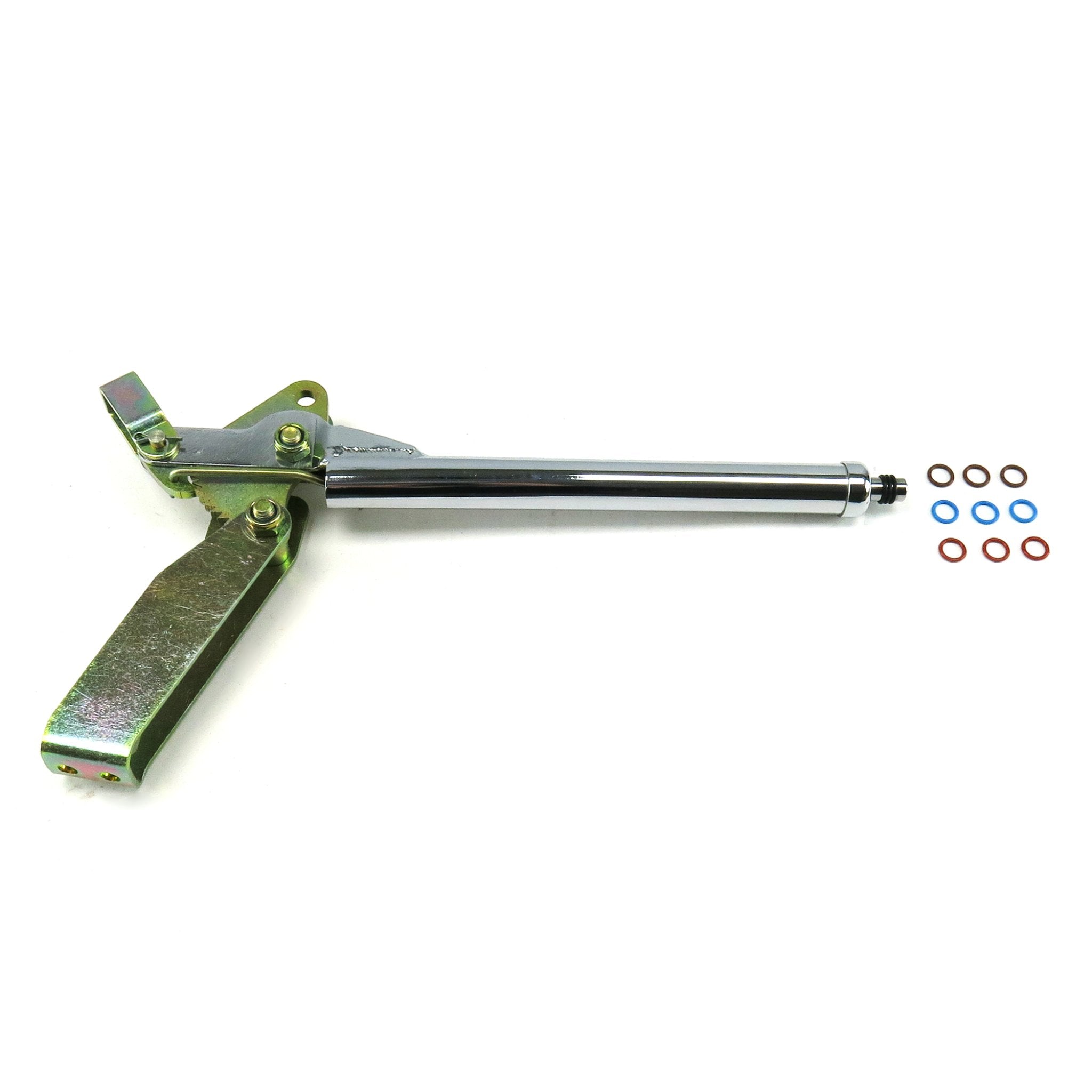 Chrome Transmission Mount Vertical Emergency Hand Brake 11in Handle - Heavy-Duty