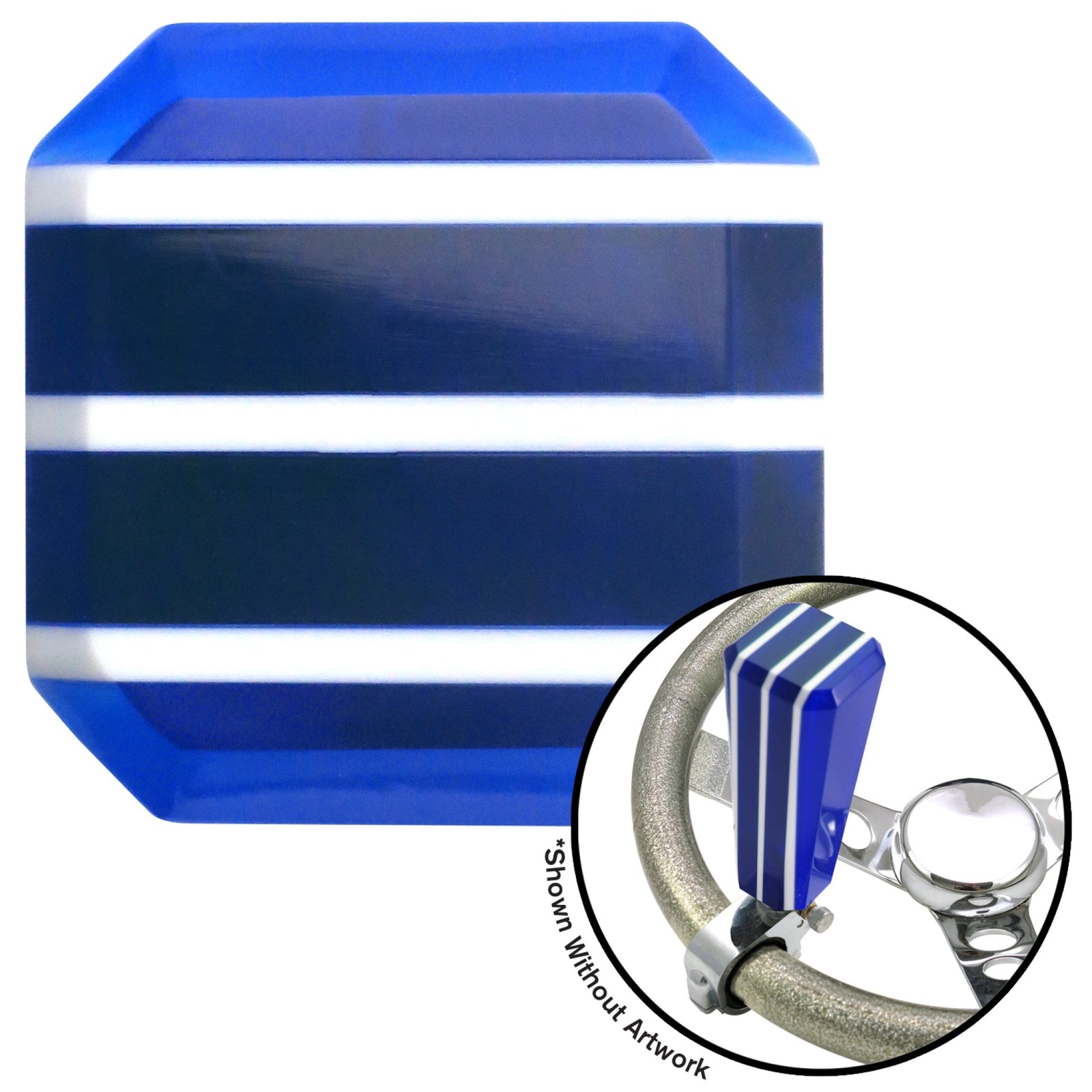 Blue Stripe Stix Custom 2 Position Suicide Brody Necker Knob for Steering Wheel