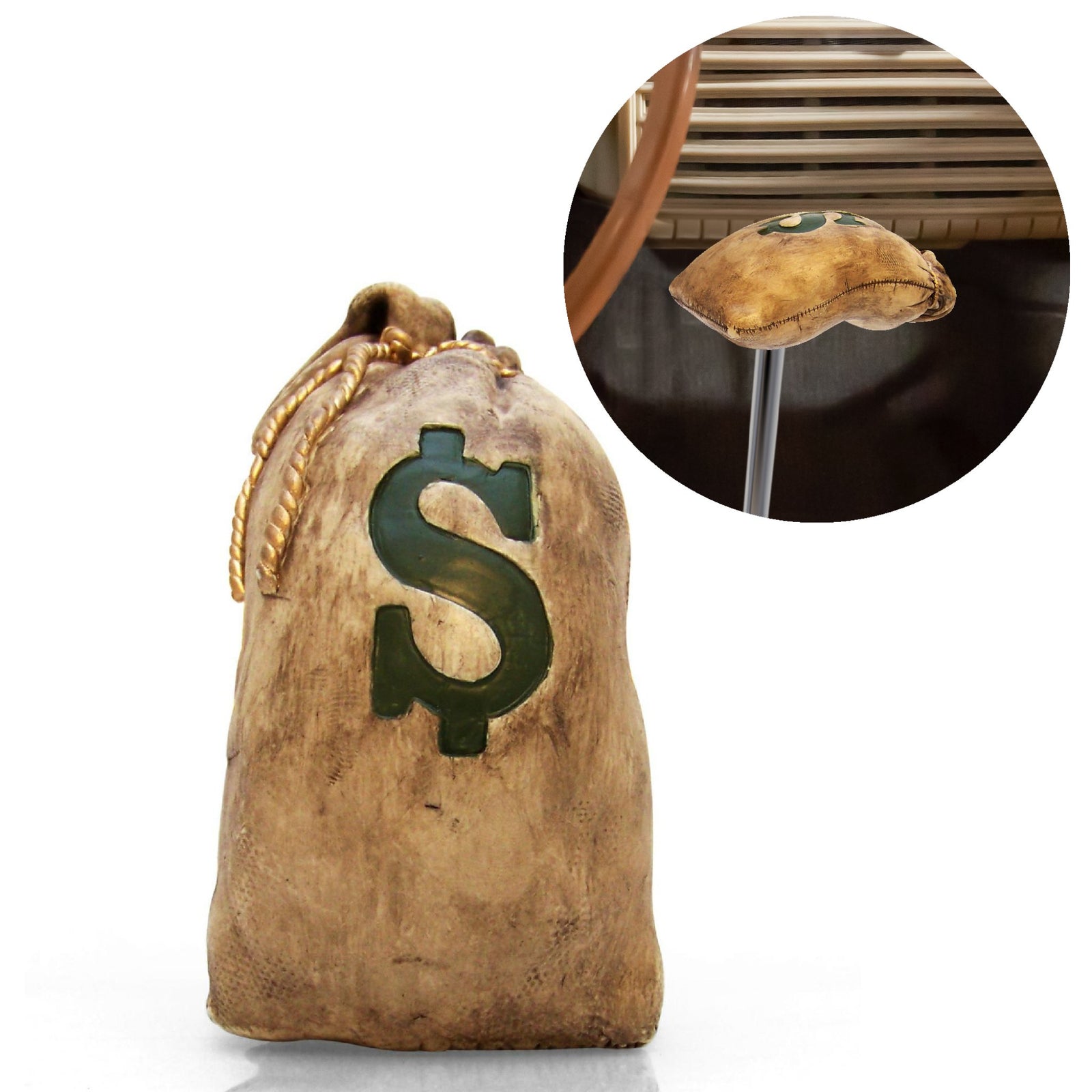 Sack-O-Cash Bag Of Money Custom Shift Knob Handcrafted Limited Edition Hot Rod