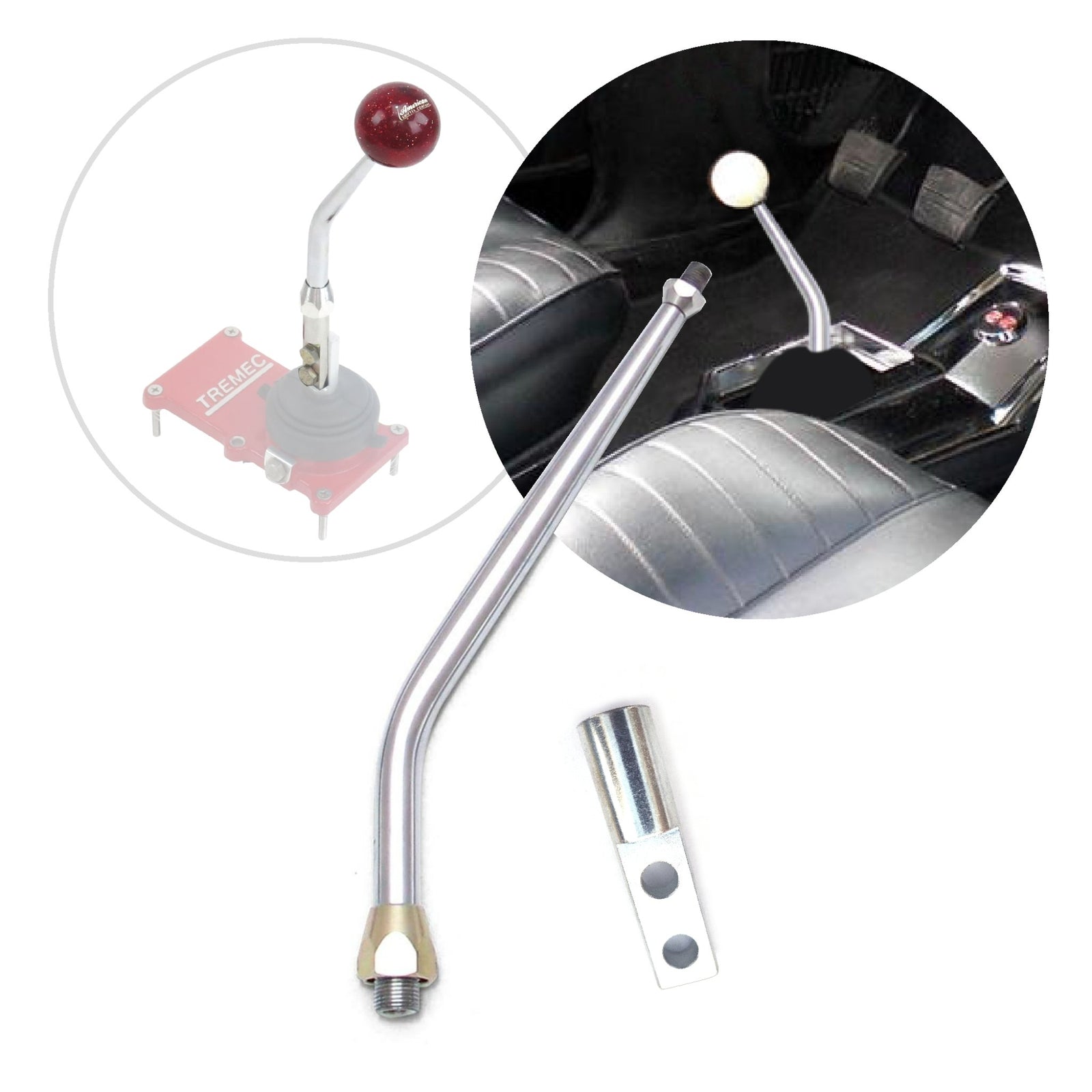 1901-1902 Isotta Fraschini Runabout Shifter Lever Arm with Manual TKO Tremec Adapter - Fits 5 & 6 Speed Transmission