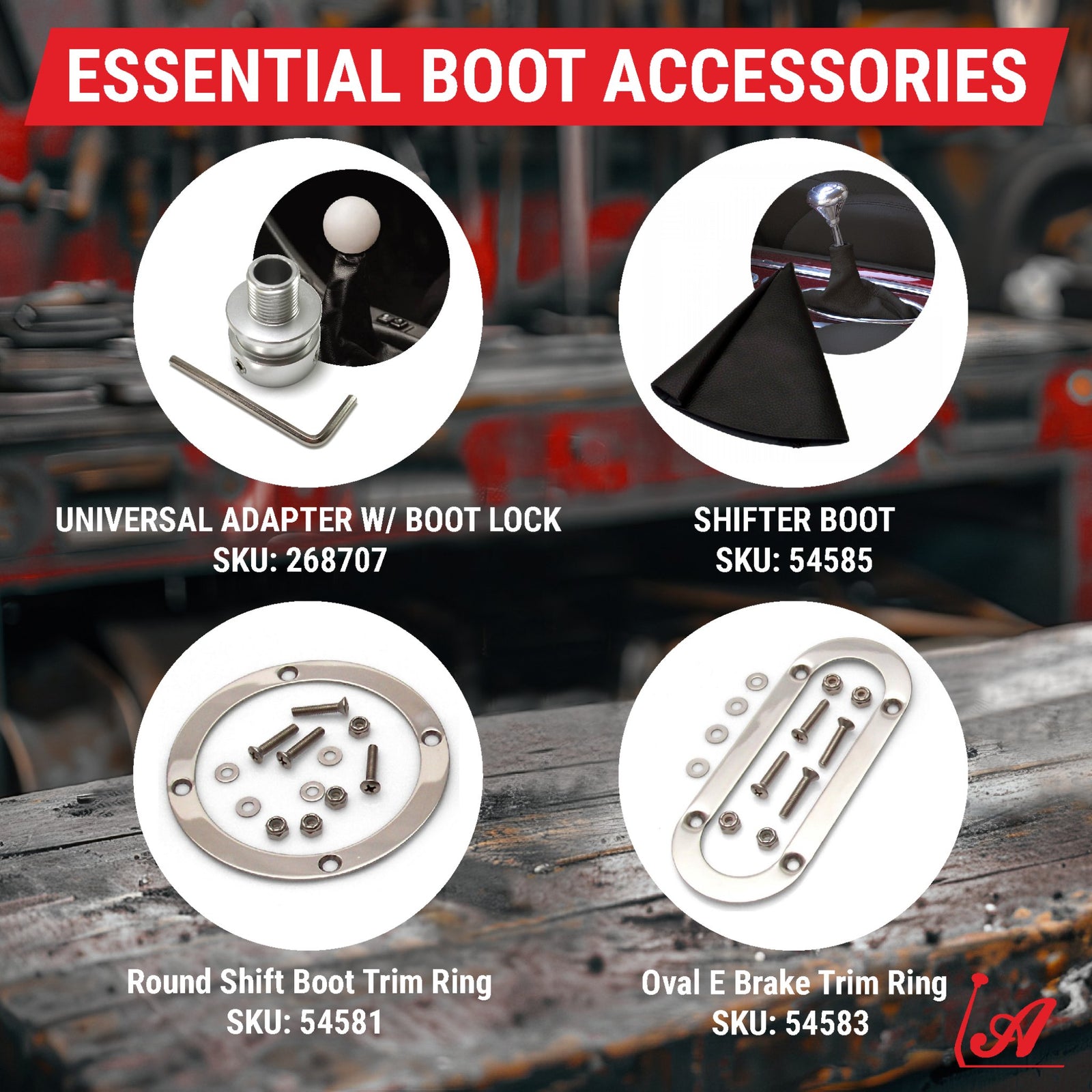 American Shifter Nostalgic Chrome Shift Boot Cap For a Clean and Tidy Interior