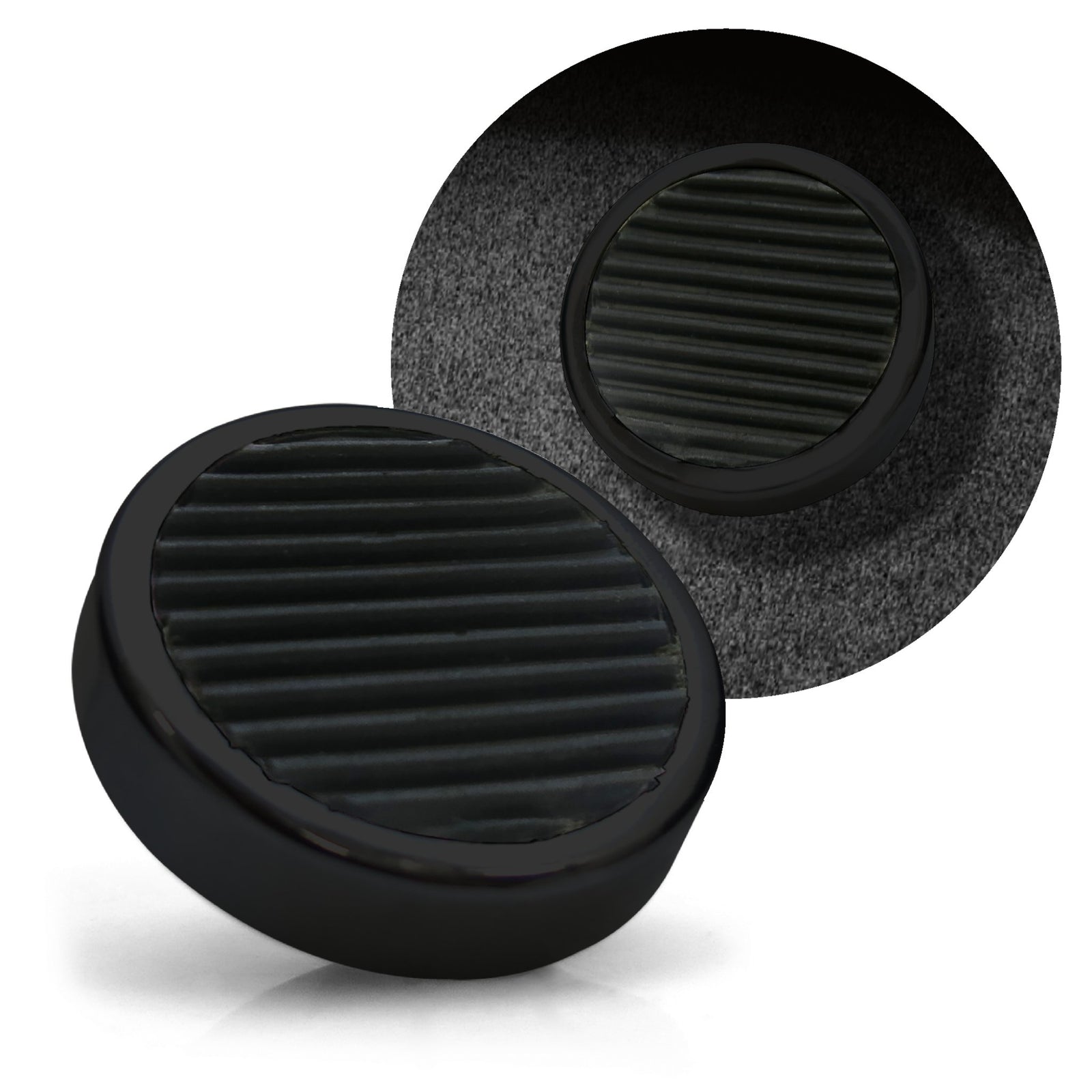 1901-1902 Isotta Fraschini Runabout Show Quality Chrome Floor Mount Round Dimmer Pedal - Heavy-Duty Non-Slip Rubber