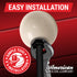 2016-Present Subaru Justy Rally Stripe Round Weighted Shift Knob - 16mm x 1.5 Insert 5 & 6 Speed Pattern Ivory & Red