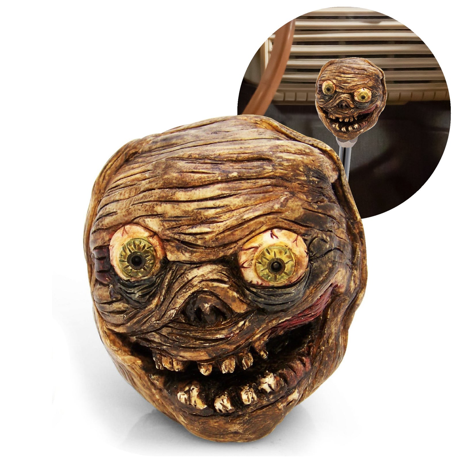 Marvin The Mummy Custom Shift Knob Handcrafted Limited Edition - Monster Hot Rod