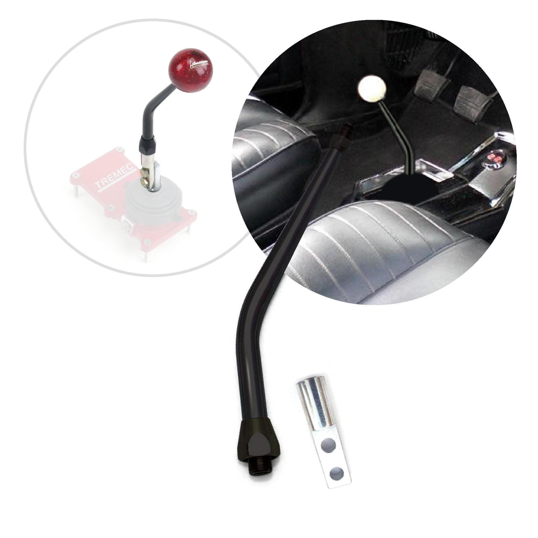 1901-1902 Isotta Fraschini Runabout Shifter Lever Arm with Manual TKO Tremec Adapter - Fits 5 & 6 Speed Transmission