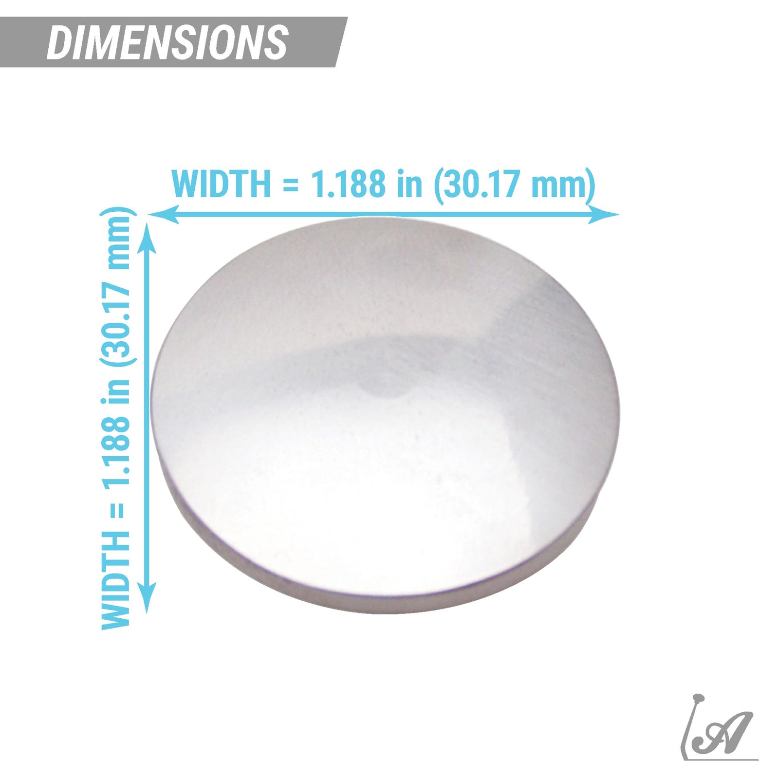 Custom Polished Metal Medallion Insert for Automatic Nostalgic Series Shift Knob