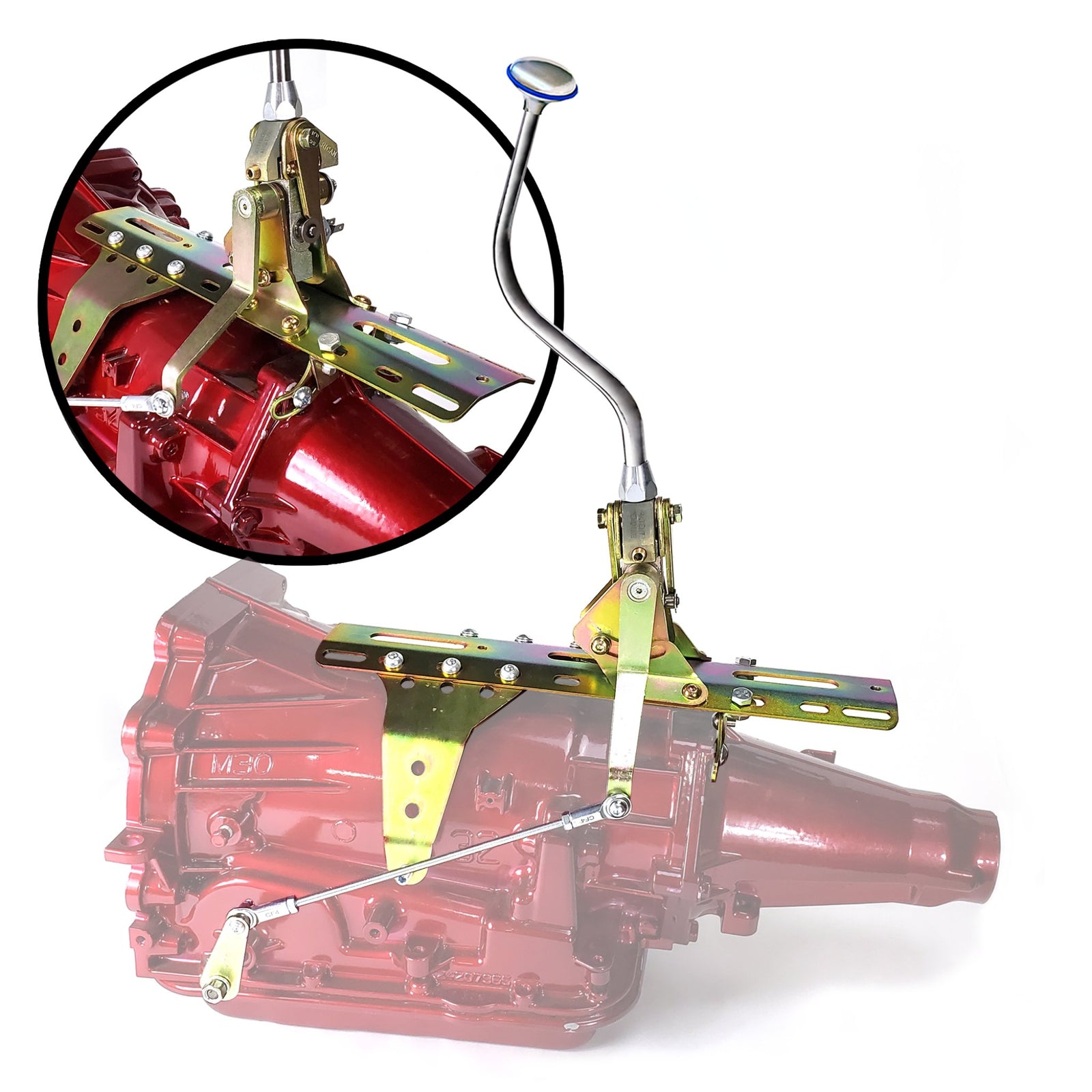 1960-1966 Chevrolet Suburban Dual Action Push Button Transmission Shifter Kit for GM Powerglide , Suburban