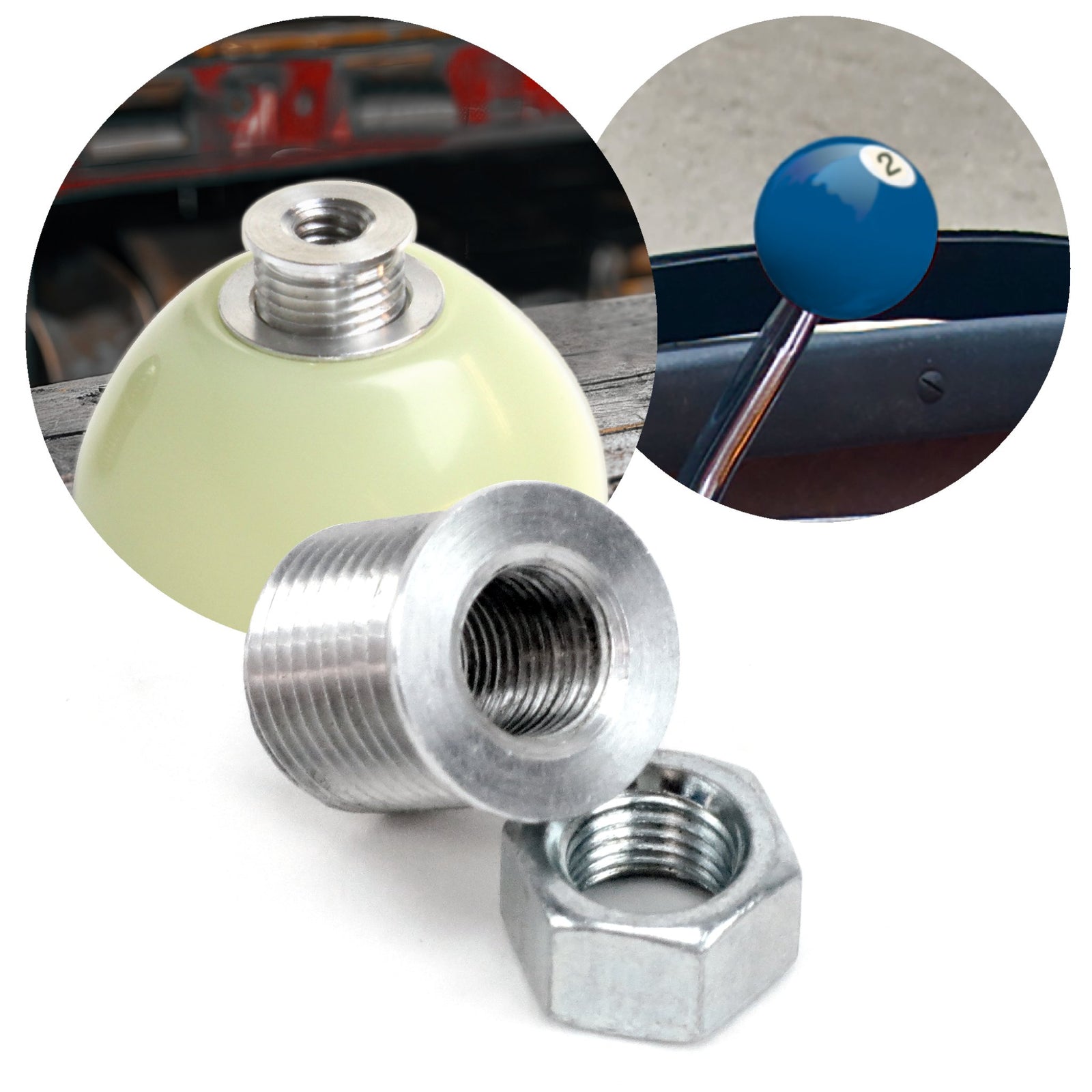 Shift Knob Threaded Adapter Factory Fit