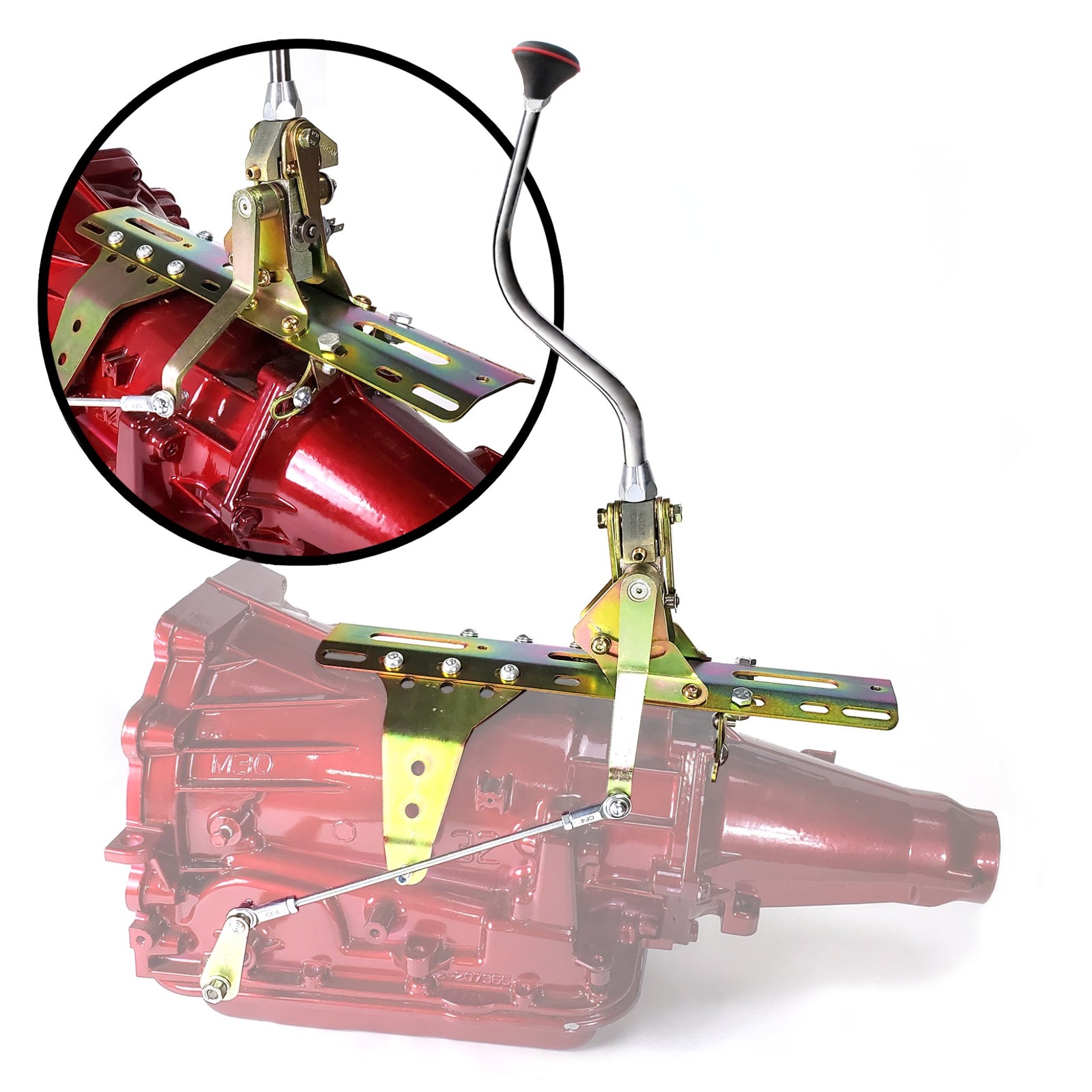 1960-1966 Chevrolet Suburban Dual Action Push Button Transmission Shifter Kit for GM Powerglide , Suburban