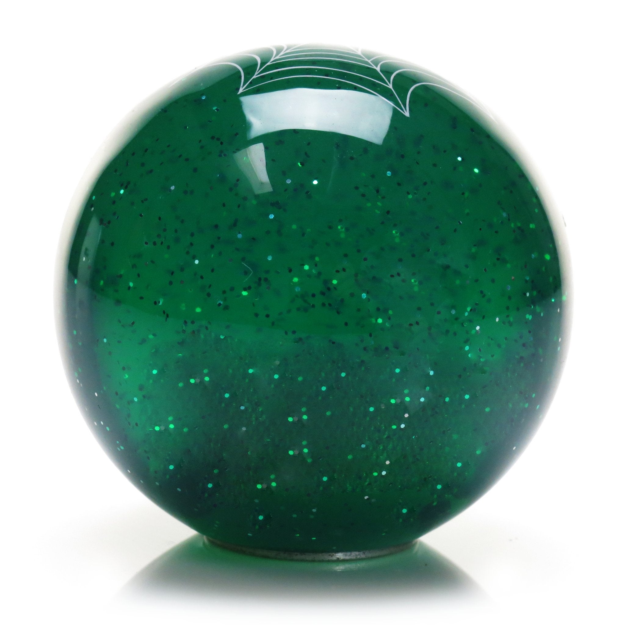 Green Spider Translucent Metal Flake Old Skool Retro Vintage Style Shift Knob