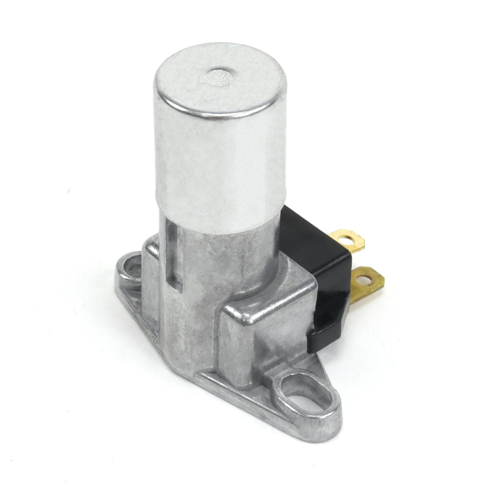 Chrome Floor Mount Round Billet Pedal Pad and Dimmer Switch Non-Slip Rubber 12V