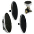 Billet Floor Mount Gas Pedal, 2 Sm Oval Brake/Clutch Pedals & Dimmer Pad