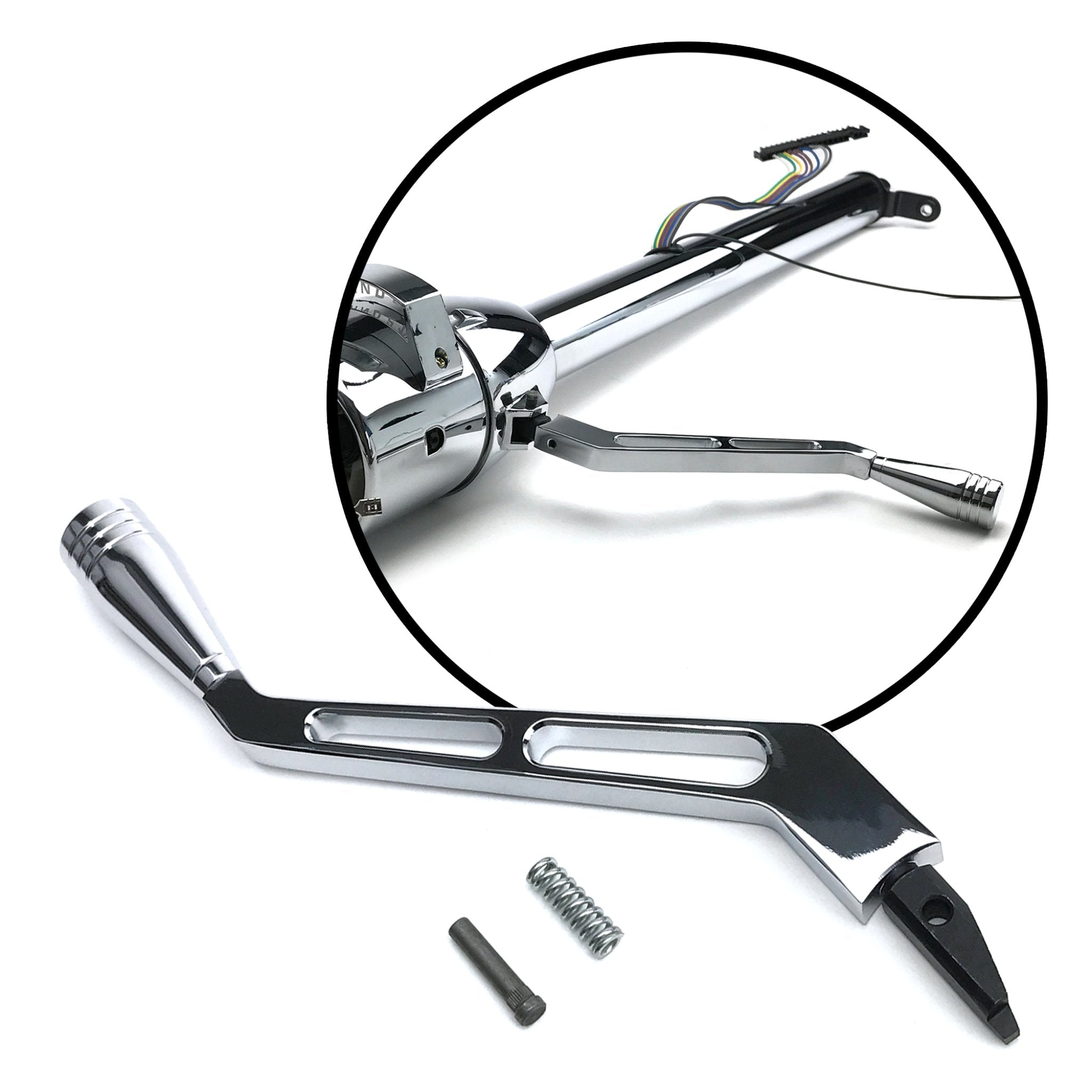 Early GM Billet Aluminum Classic Column Shifter Lever with Knob