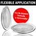 Billet Chrome Oval Universal Bright LED Interior Dome Light Courtesy Map Trunk