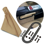 Horizontal Shift or Emergency Brake Boot with Oval Beauty Trim Ring
