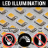 Billet Chrome Oval Universal Bright LED Interior Dome Light Courtesy Map Trunk