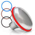 Polished Billet Aluminum Nostalgic Custom Shift Knob with 4 Color O-Ring Options