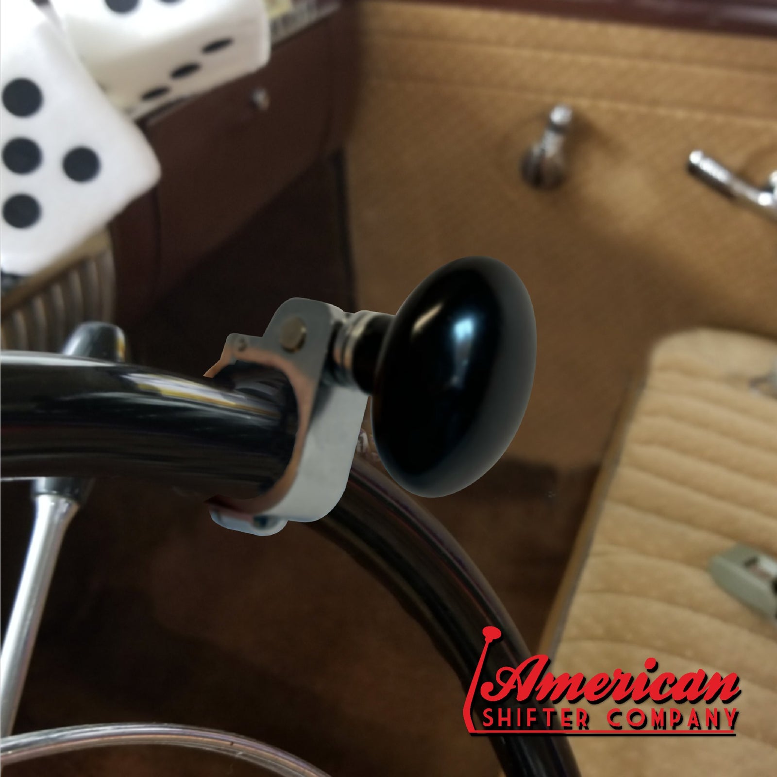 Deluxe 2 Position Brody Adapter and Knob - M16 x 1.5 Fits All Steering Wheels
