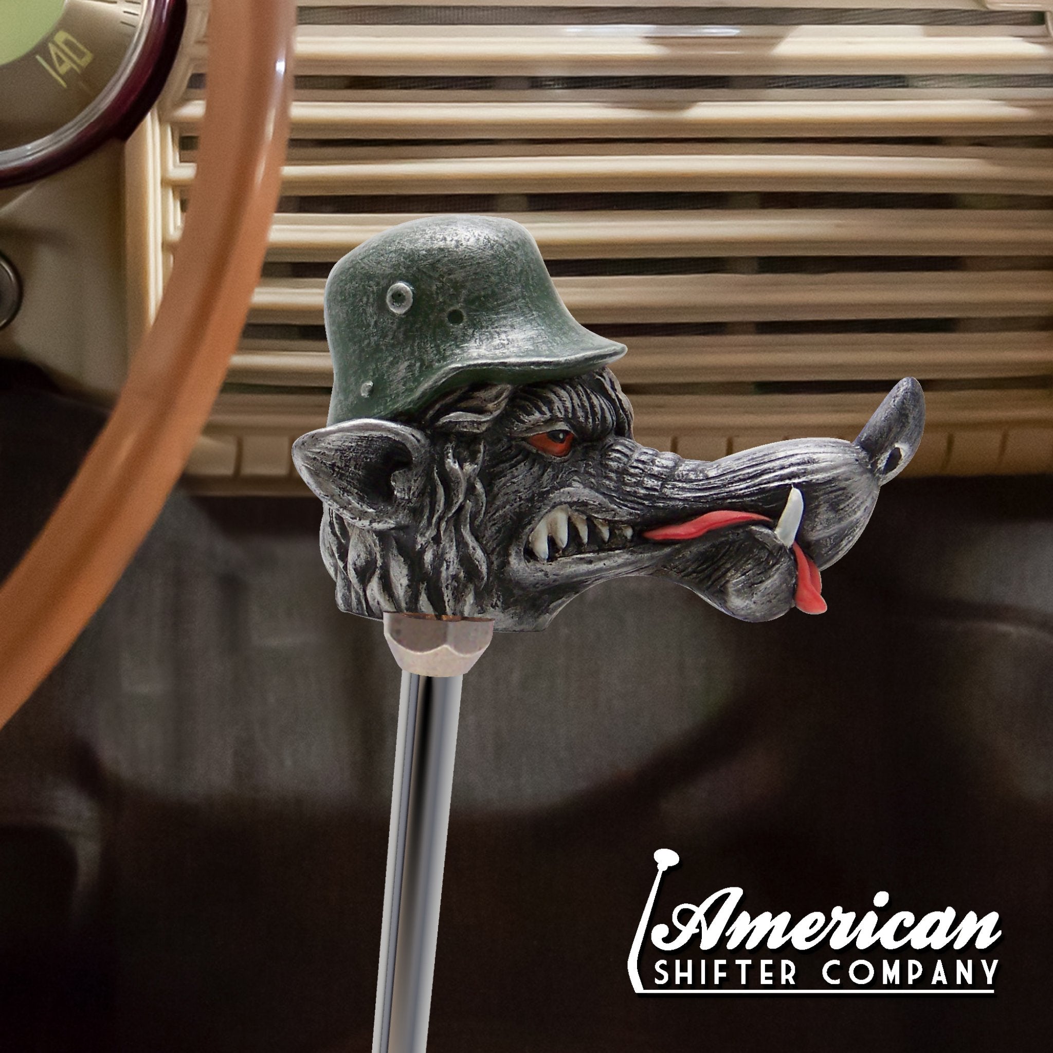 Von Wolf Custom Shift Knob Handcrafted - Limited Edition Universal Fit - Hot Rod