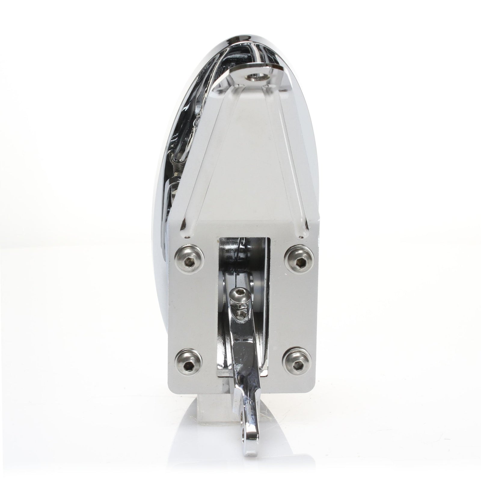 Oval Billet Floor Mount Gas Pedal Assembly Chrome Plated with Non-Slip Rubber