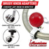 Custom Printed Translucent Metal Flake Sparkle Retro Vintage Round Shift Knob with 16mm x 1.5 Insert