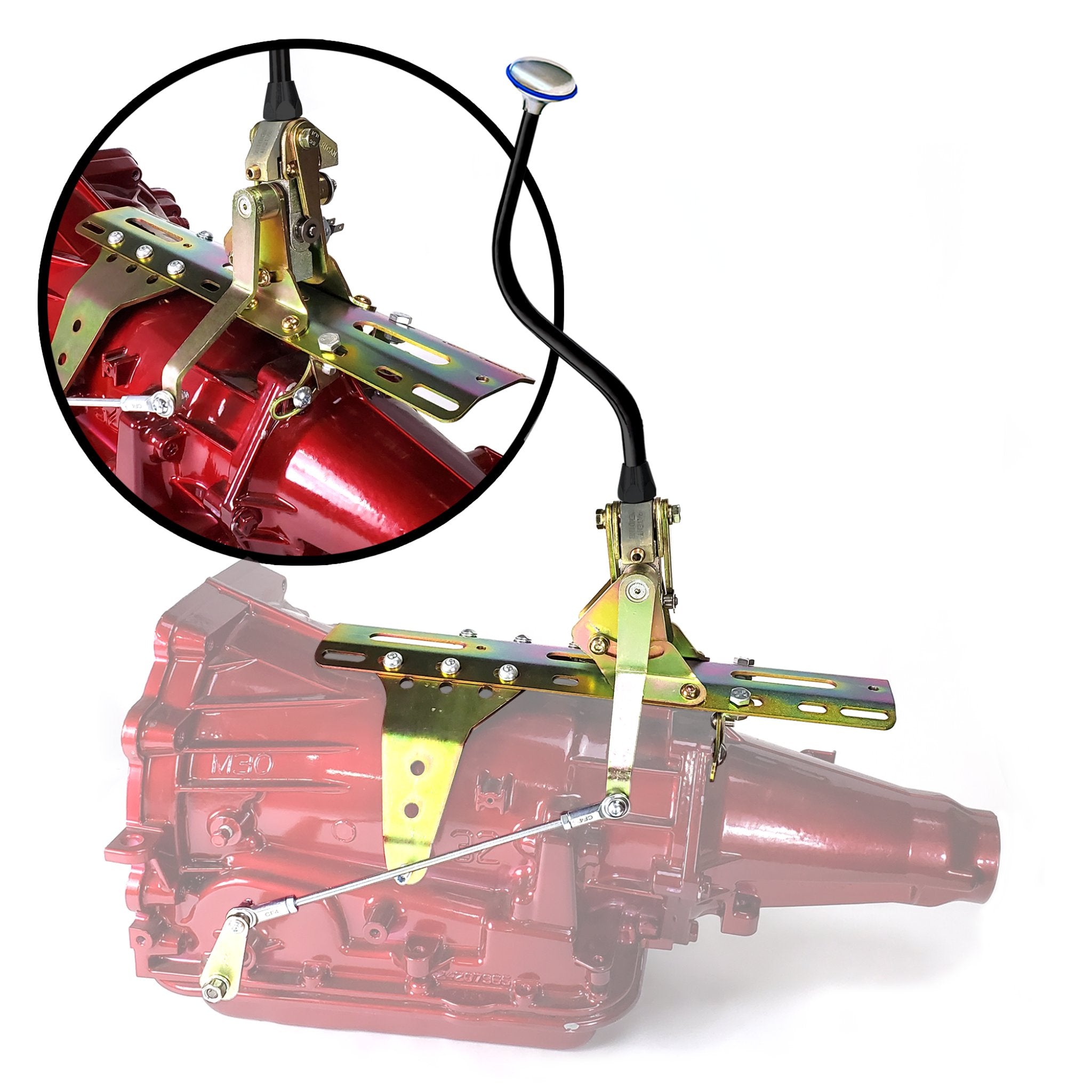 1960-1966 Ford Falcon Ute / Van Dual Action Push Button Transmission Shifter Kit for Ford C4