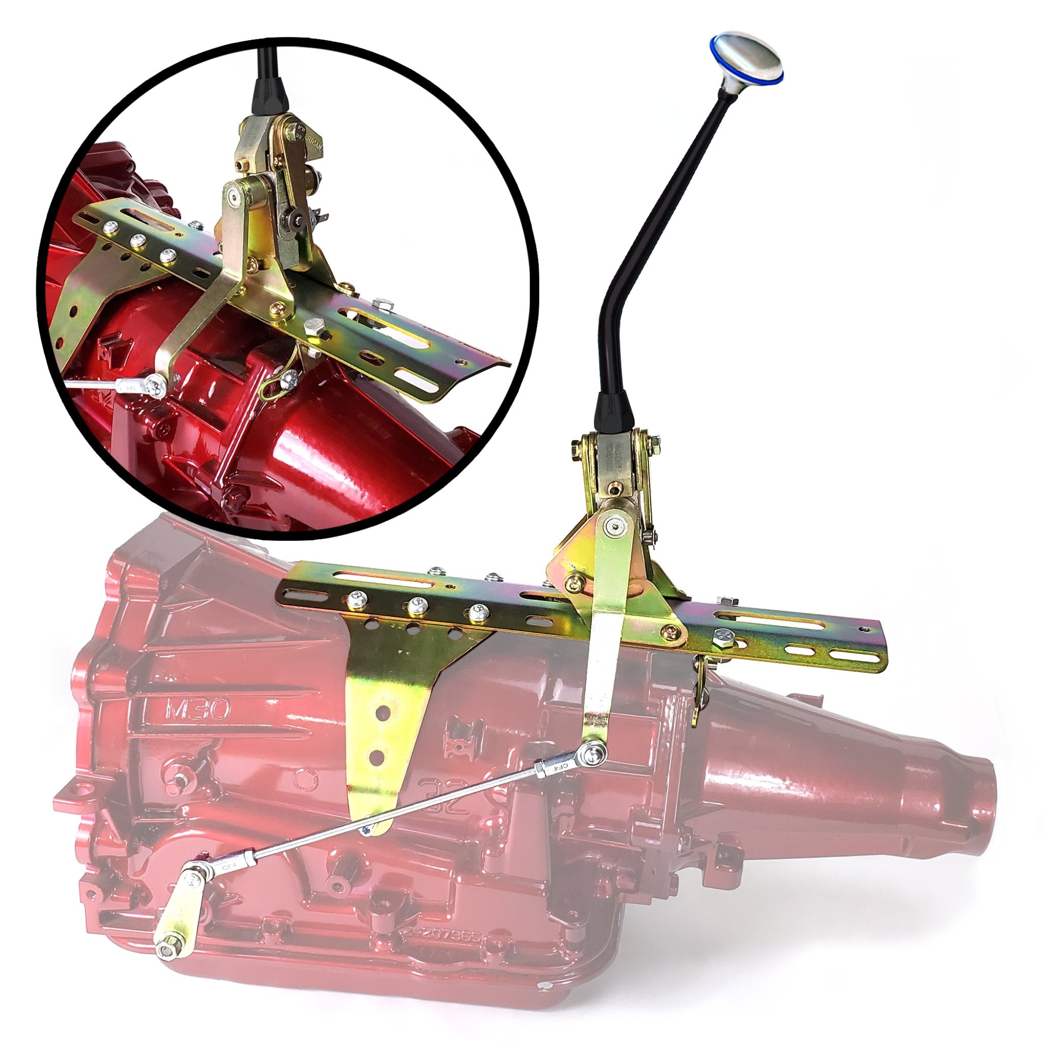1959-1964 Ferrari 400 Superamerica Dual Action Push Button Transmission Shifter Kit for GM TH400 , 400 Superamerica