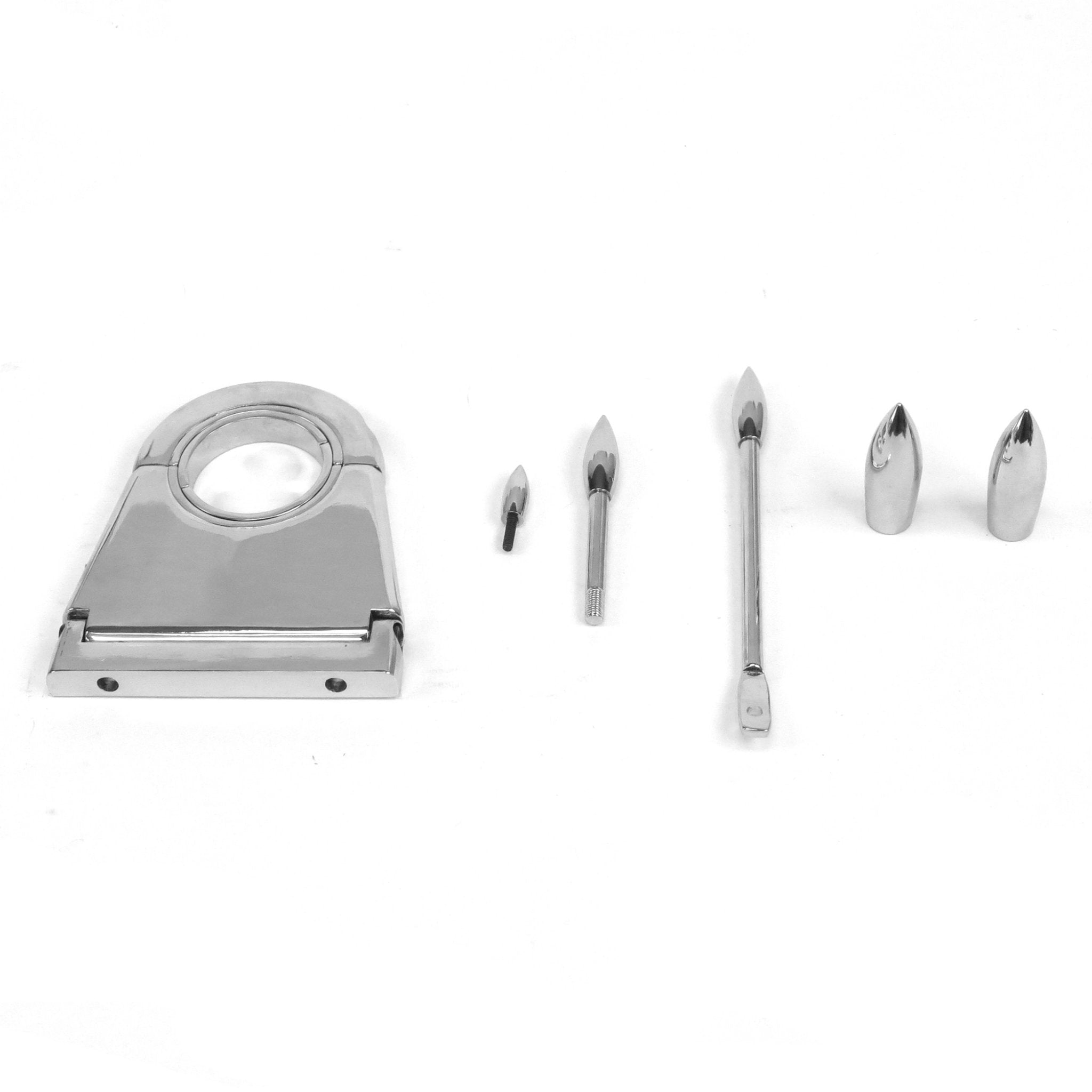 Bullet Steering Column & Dash Chrome Dress Up Kit - Column Drop, Levers & Knobs