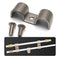 Double Stainless Steel Brake / Fuel Line Clamps - Pack of 12 with Hardware