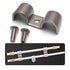 Double Stainless Steel Brake / Fuel Line Clamps - Pack of 12 with Hardware