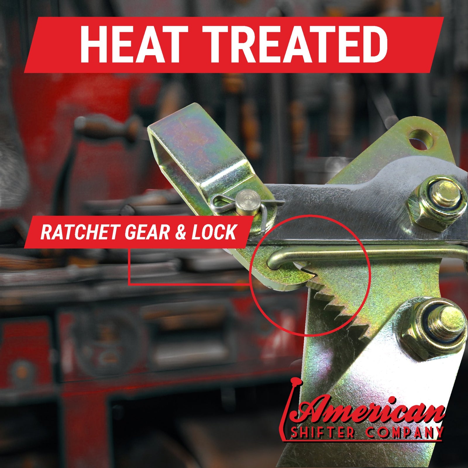 Chrome Transmission Mount Vertical Emergency Hand Brake 16in Handle - Heavy-Duty