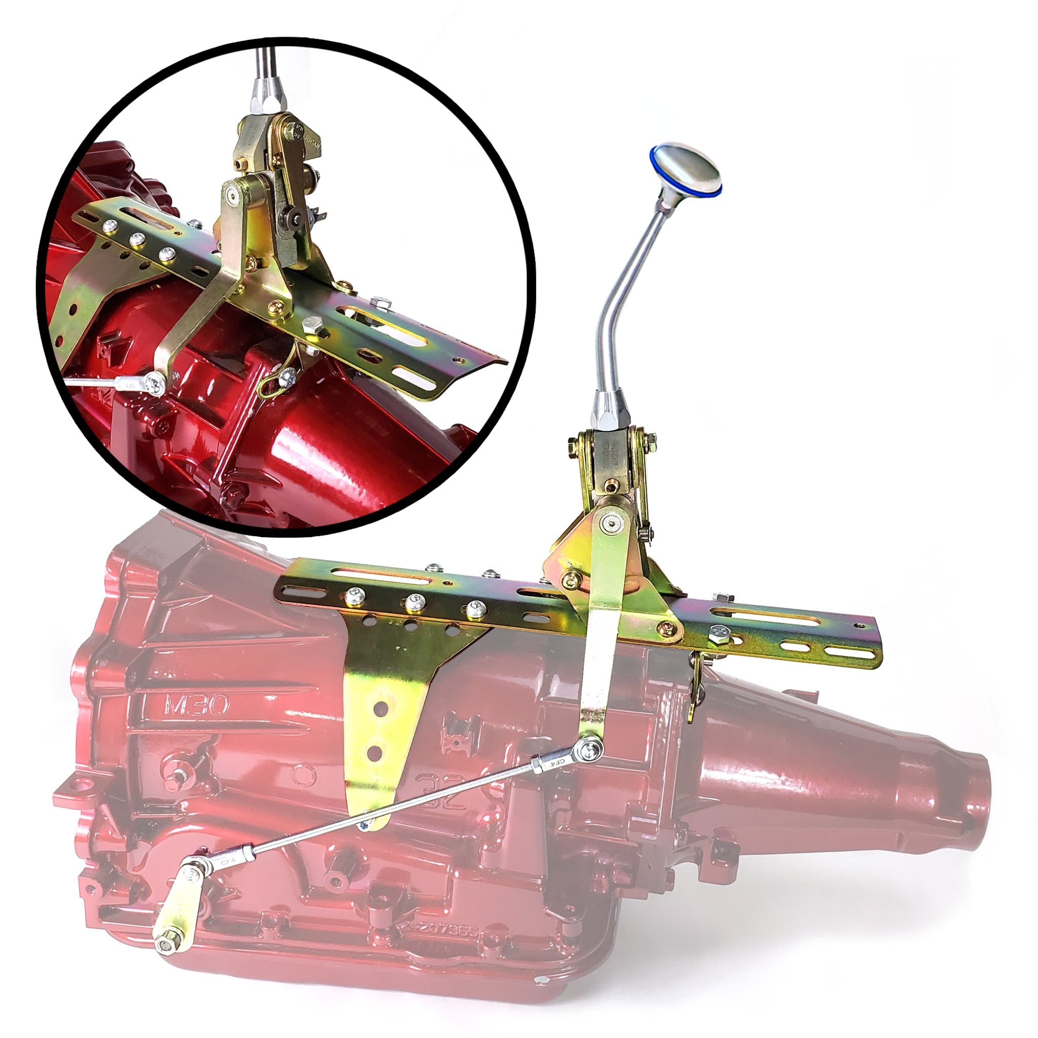 Dual Action Push Button Transmission Shifter Kit for GM 4L80E